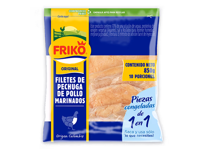 Filetes de pechuga de pollo X10 unidades Friko - Corte premium Original