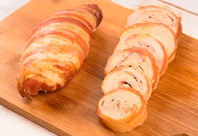 Rollitos de pollo rellenos - Receta gourmet Friko paso a paso