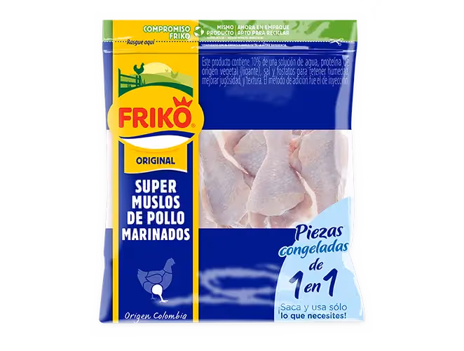 Súper Muslos de pollo marinados Friko - Línea Original de alta calidad