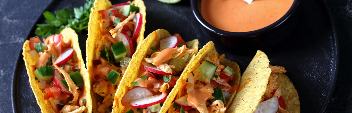 Receta de tacos con pollo