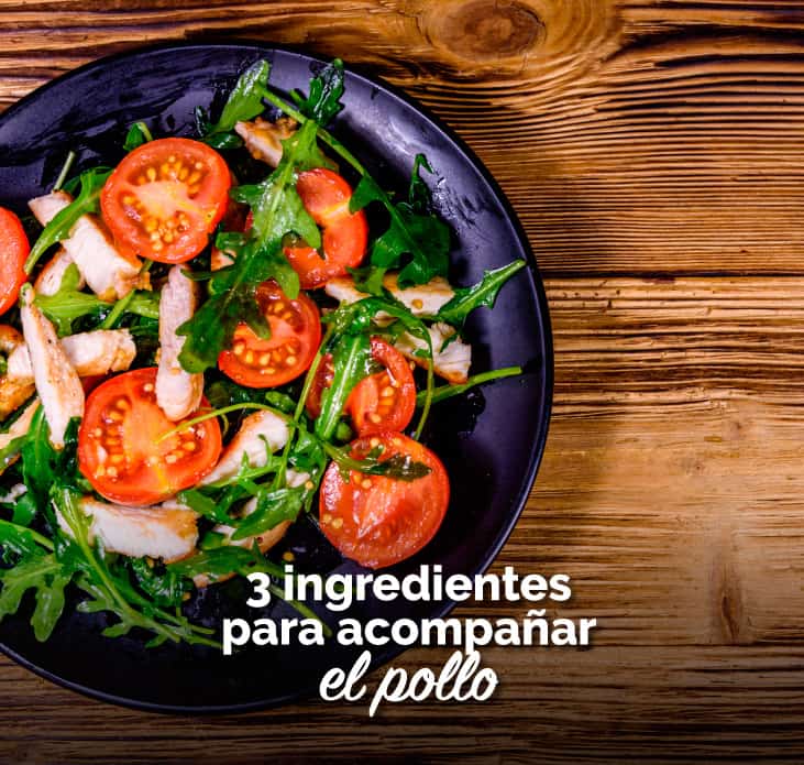 Ingredientes para acompañar el pollo