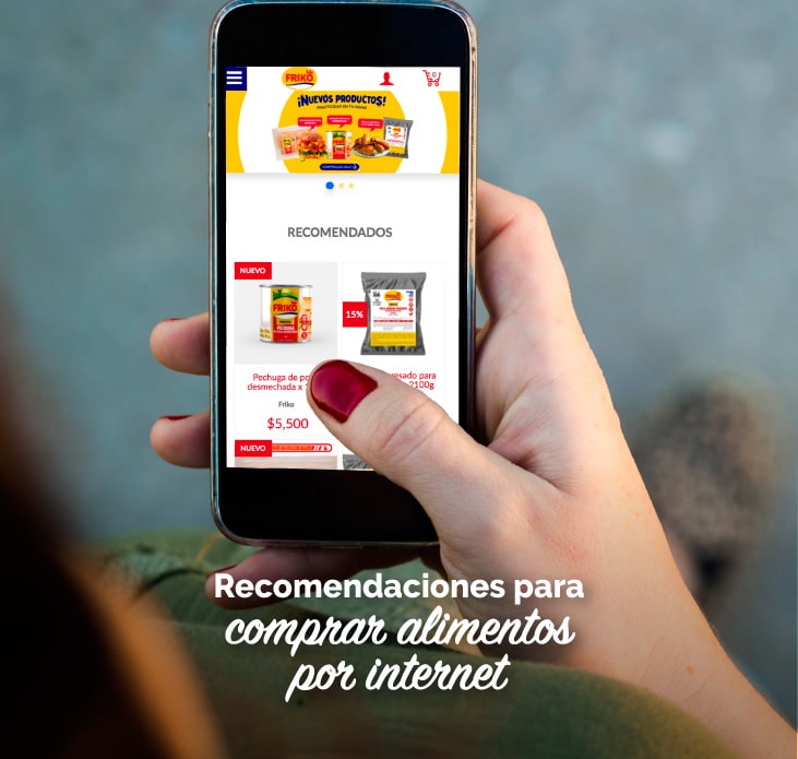 Recomendaciones para compra de alimentos por internet