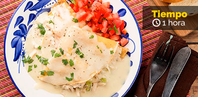 Cómo preparar crepes de pollo