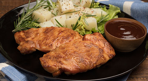 Filete de contramuslo bbq de pollo Friko