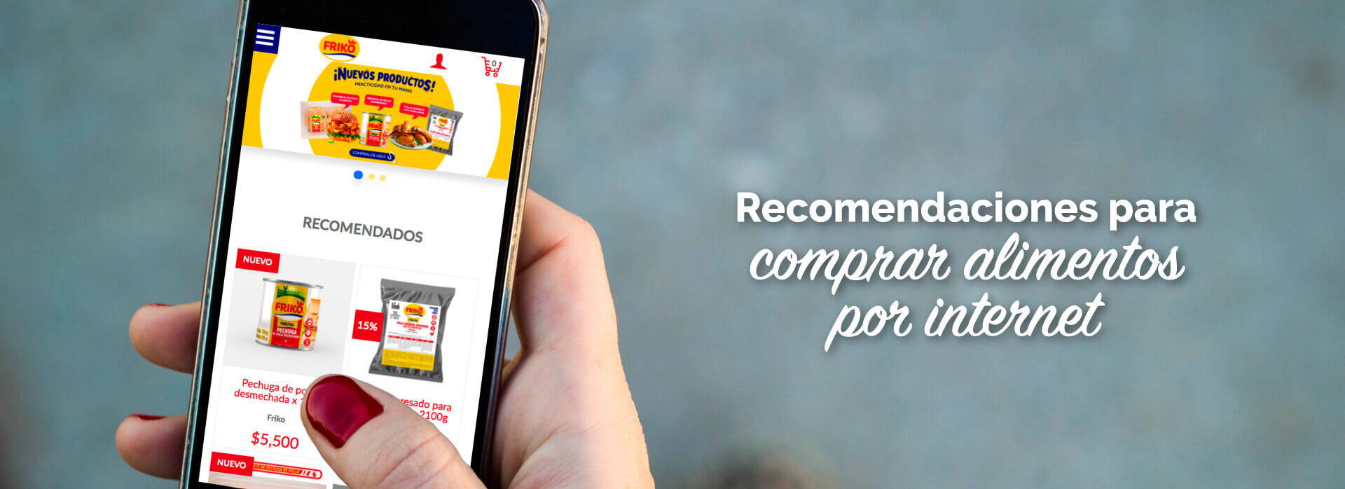 Recomendaciones para compra de alimentos por internet