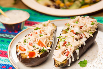 Berenjenas con el pollo