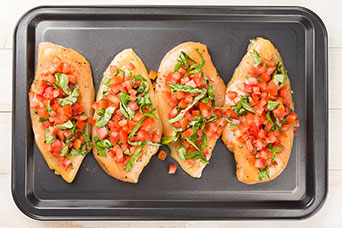 Ingredientes Pechugas de pollo caprese