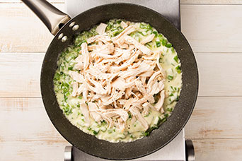 Preparar crepes de pollo