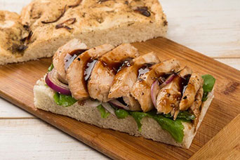 Sándwich de pollo Teriyaki