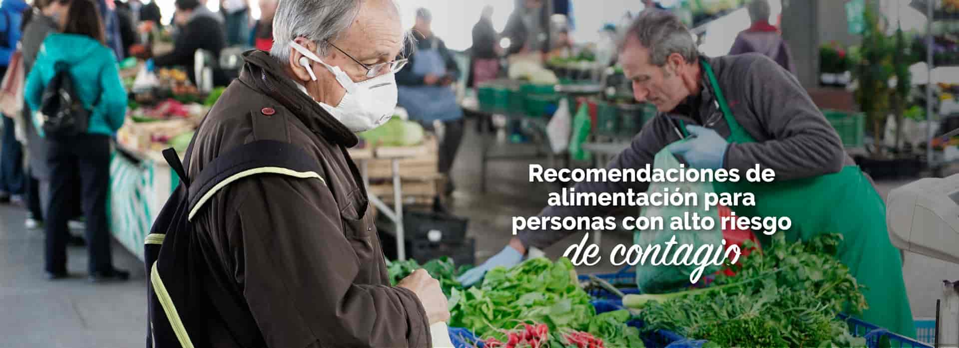 Recomendaciones de alimentación para personas riesgo de covid