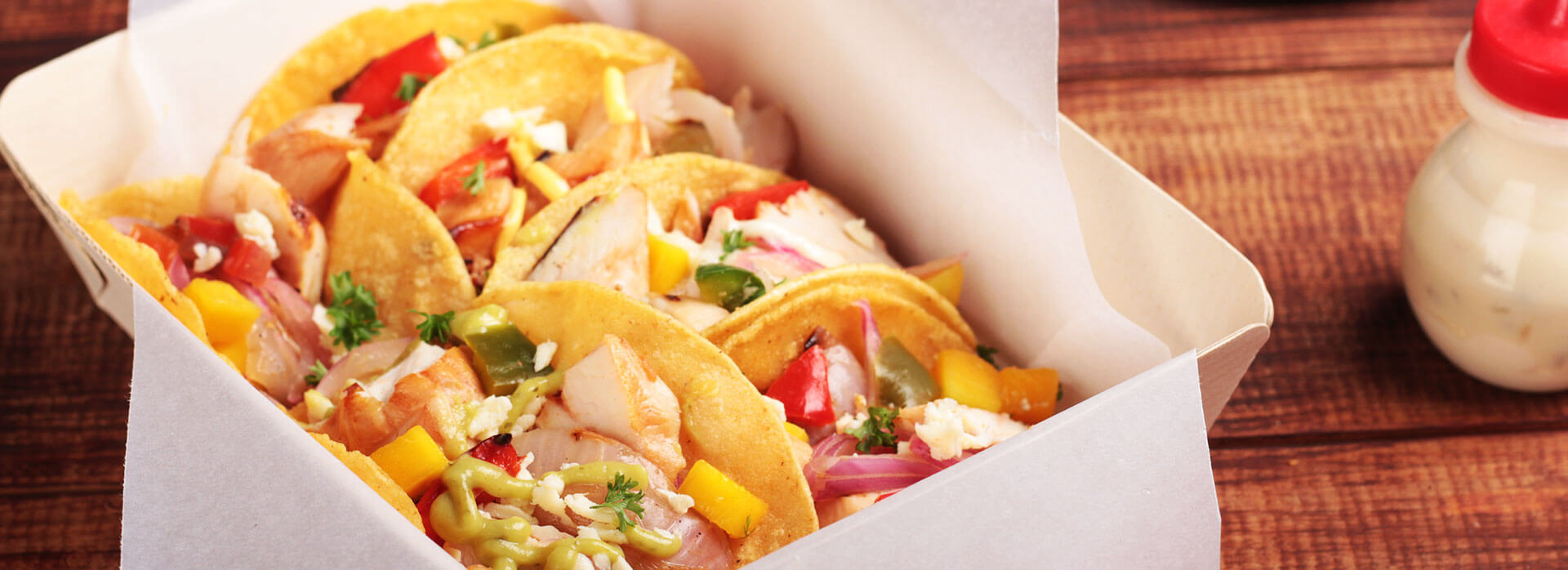 Prueba los tacos de filetes de pollo BBQ Friko