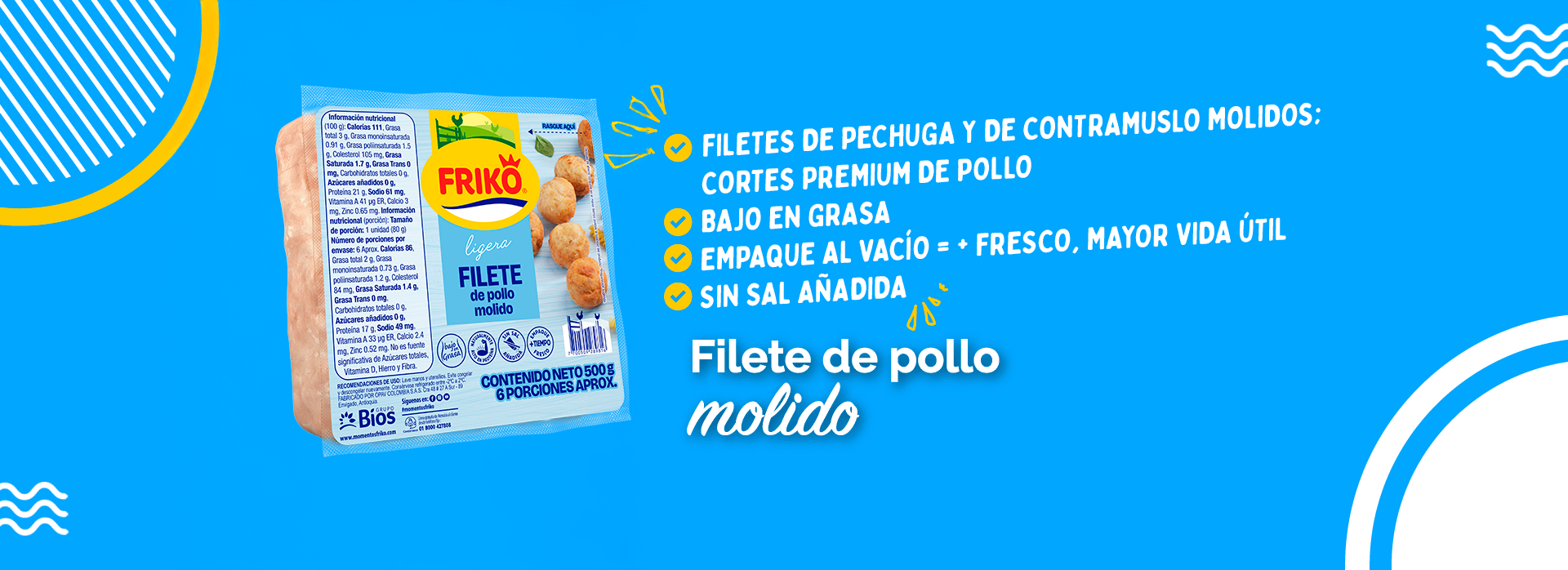 Filete de Pollo Molido sin piel