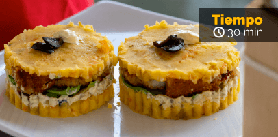 Receta de causa limeña con pollo