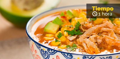 Receta de crema de tomate mexicana con pollo