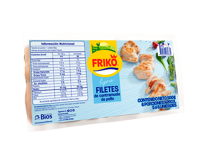 Filetes de Contramuslo de Pollo
