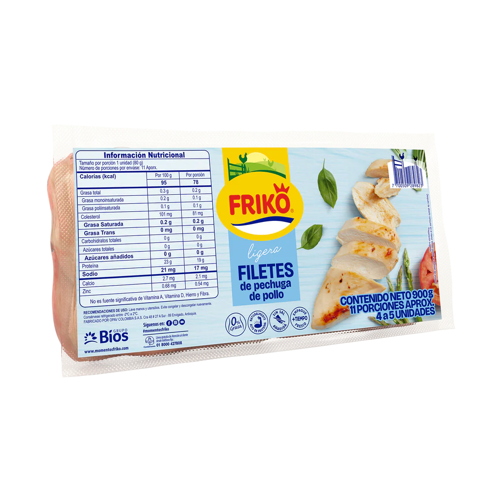 Filetes de Pechuga de Pollo al Vacío