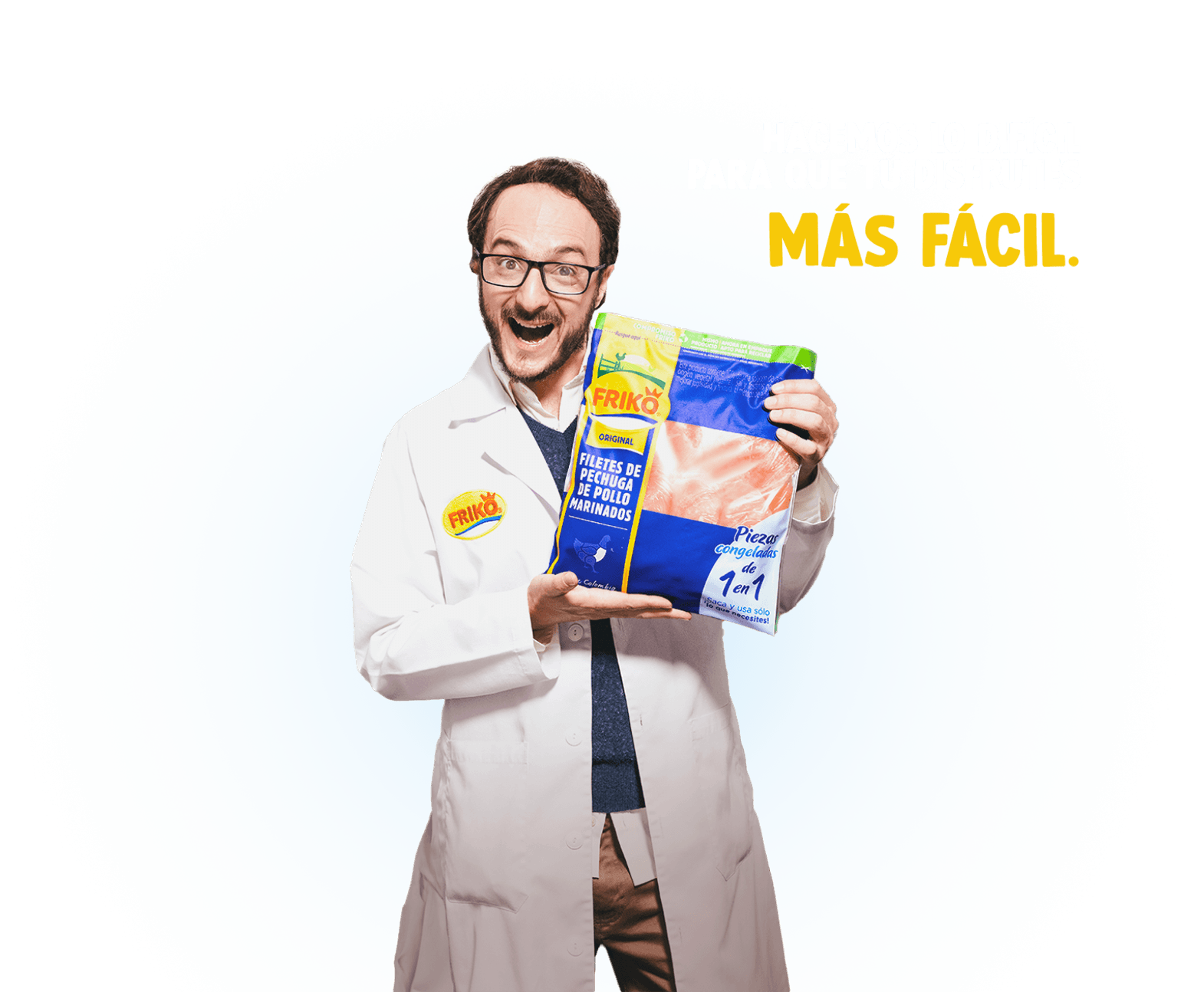 Científico explicando