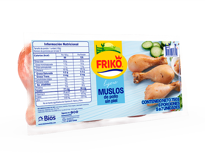 Muslos de Pollo sin Piel