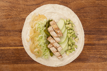 Ingredientes wrap de pollo